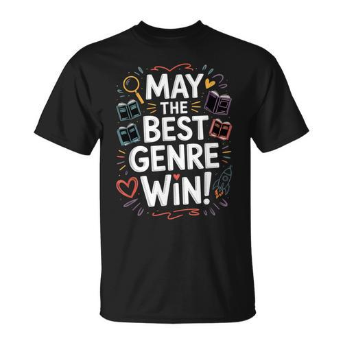 Whimsical Book Genre Battle T-Shirt - Bookorys AU