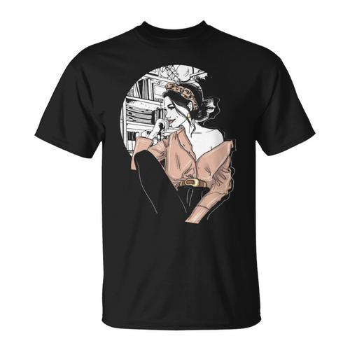 Woman Bookworm Reading Books Library Literature Read Book T-Shirt - Bookorys
