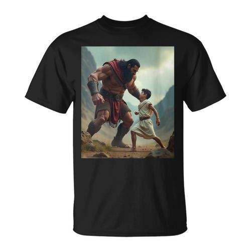 Women's David And Goliath Bible Book Of Samuel King David T-Shirt - Bookorys CA