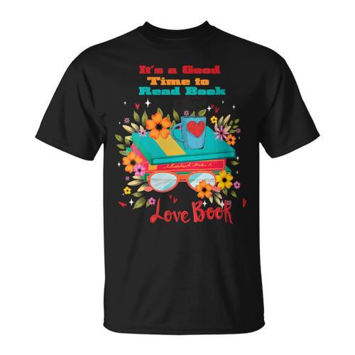 Women's Good Days Read Book Coffee Floral Reader Love Book T-Shirt - Bookorys DE