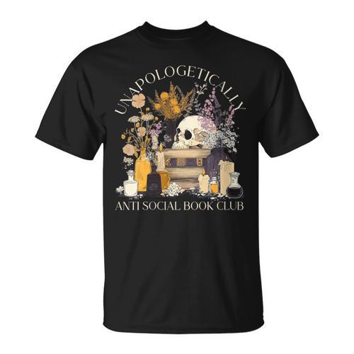 Women's Unapologetically Anti Social Book Club T-Shirt - Bookorys