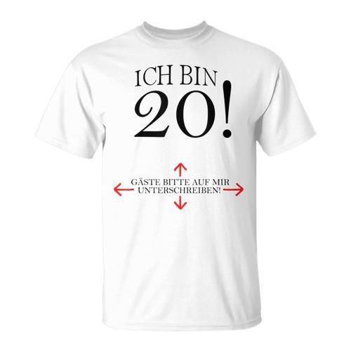 20th Birthday Party Guest Book 20 Years 1999 T-Shirt - Bookorys