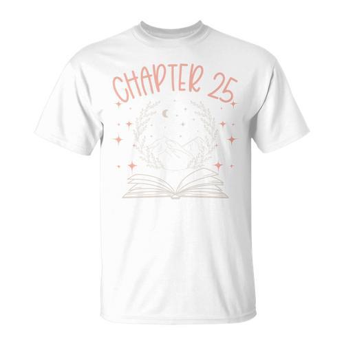25th Birthday Women Book Lovers Chapter 25 Its My Birthday Comfort Colors Crop Top T-Shirt - Bookorys AU