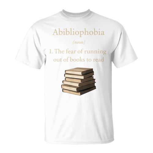 Abibliophobia Definition Book Lover Premium Tri-Blend T-Shirt - Bookorys AU
