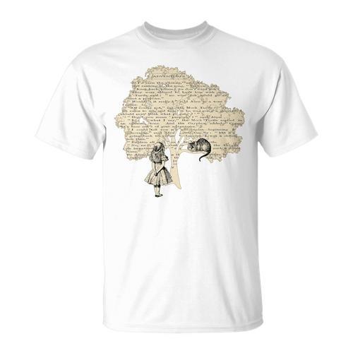 Alice In Wonderland Vintage Book T Shirt Premium Tri-Blend T-Shirt - Bookorys AU
