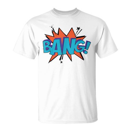 Bang Comic Book Sound Effect Bubble Graphic Tee Shirt T-Shirt - Bookorys DE