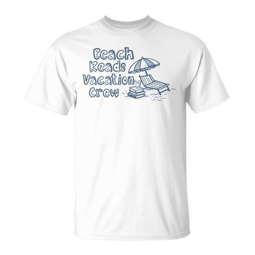 Beach Reads Vacation Crew Matching Book Club Cruise T-Shirt - Bookorys UK