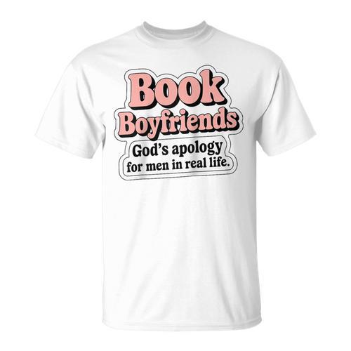 Book Boyfriends – Romance Reader Raglan Baseball Tee T-Shirt - Bookorys DE