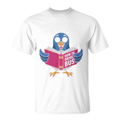This Is My Book Character Costume Cute Pigeon Kids Reading T-Shirt - Bookorys DE