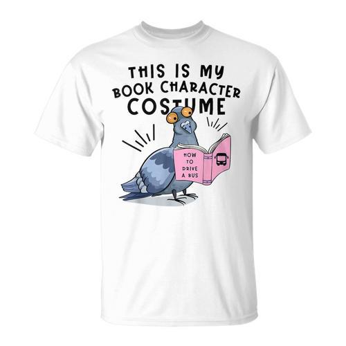 This Is My Book Character Costume Pigeon Kids Reading T-Shirt - Bookorys DE