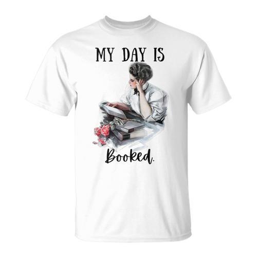 Book Lovers My Day Is Booked Vintage T-Shirt - Bookorys