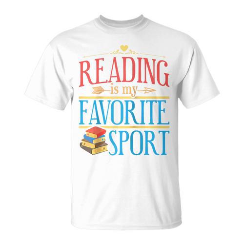 Book Reading Reading Is My Favorite Sport Raglan Baseball Tee T-Shirt - Bookorys