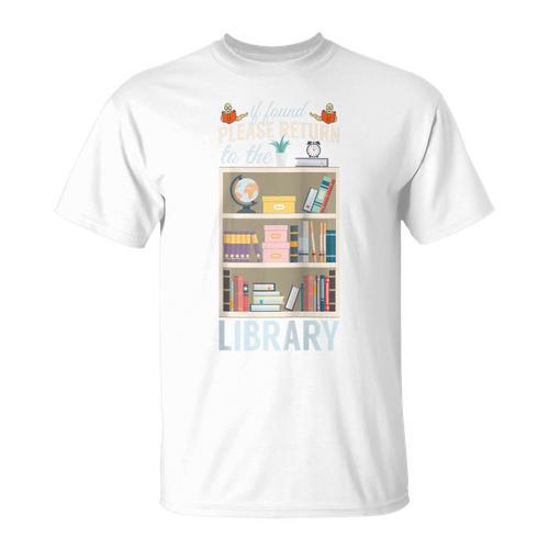 Book Reading If Found Please Return To Library Raglan Baseball Tee T-Shirt - Bookorys UK