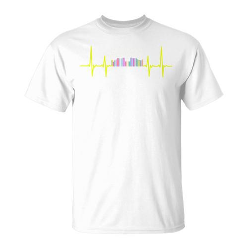 Book Shelf Heartbeat T-Shirt - Bookorys UK