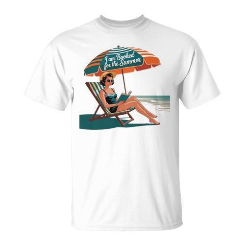 Booked For The Summer Book Lover Summer Coquette Premium Tri-Blend T-Shirt - Bookorys UK