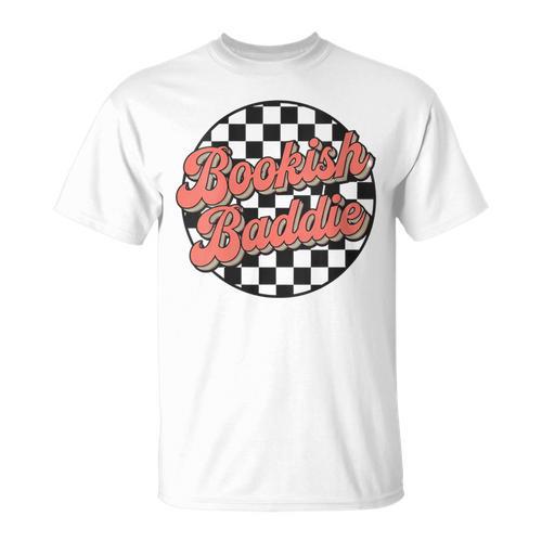Bookish Baddie Retro Aesthetic Typography T-Shirt - Bookorys