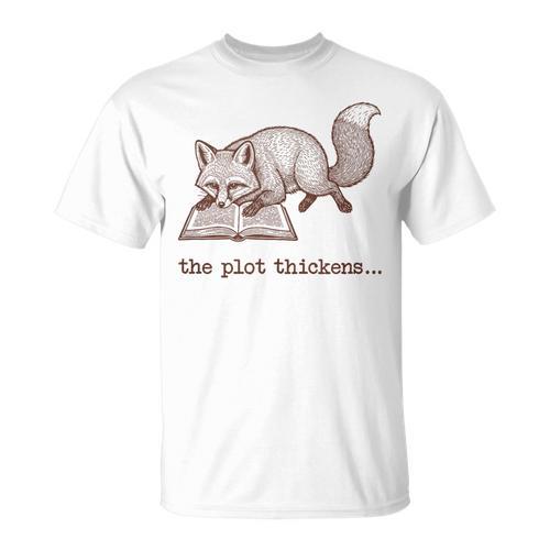 Bookish Fox Reading Fiction Novel Book Vintage Bookworms T-Shirt - Bookorys UK