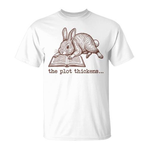 Bookish Rabbit Reading Fiction Novel Book Vintage Bookworms T-Shirt - Bookorys