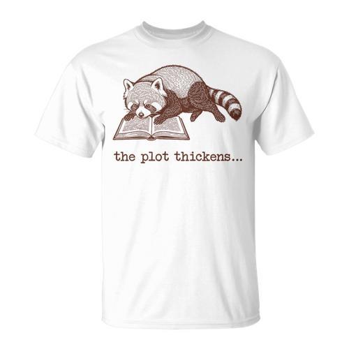 Bookish Red Panda Reading Fiction Book Vintage Bookworms Premium Tri-Blend T-Shirt - Bookorys