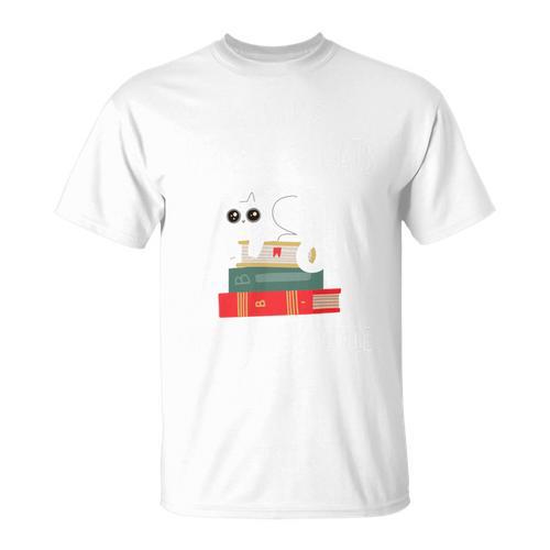 I Like Books Cats And Maybe 3 People Books & Cats Performance T-Shirt - Bookorys