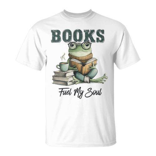 Books Fuel My Soul T-Shirt - Bookorys DE
