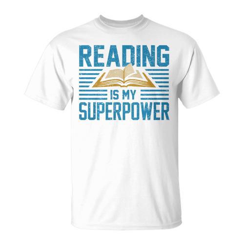Books Reading My SuperPower Great Idea Art Literature Premium T-Shirt - Bookorys