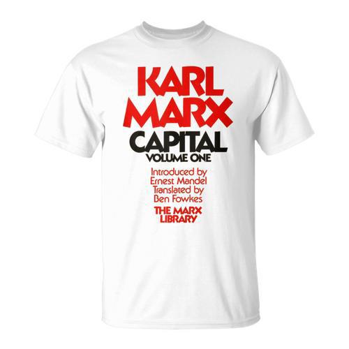 Capital Karl Marx Vintage Book Cover T-Shirt - Bookorys AU