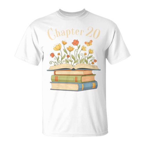 Chapter 20 Turning 20 Years Old Floral Book Premium Tri-Blend T-Shirt - Bookorys AU