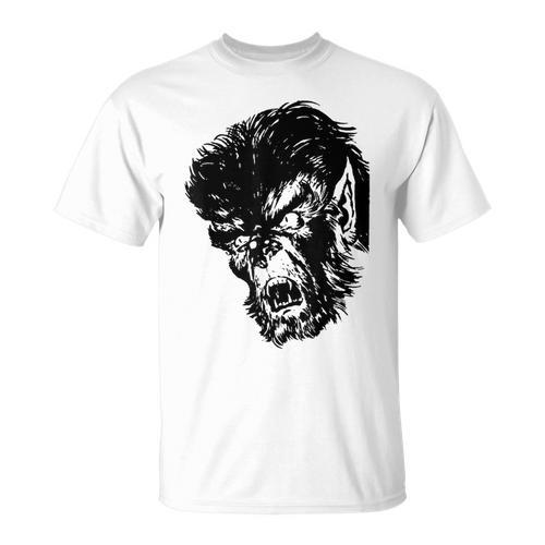 Classic Monster Horror Comic Book Horror Movie Werewolf T-Shirt - Bookorys