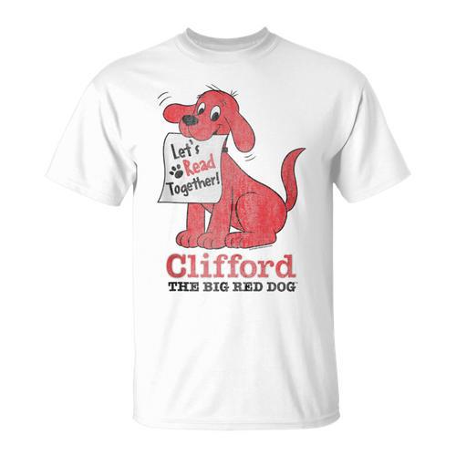Clifford The Big Red Dog Let's Read Together Vintage Book T-Shirt - Bookorys DE