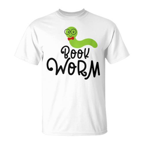 Cute Book Worm Reading Lovers T-Shirt - Bookorys