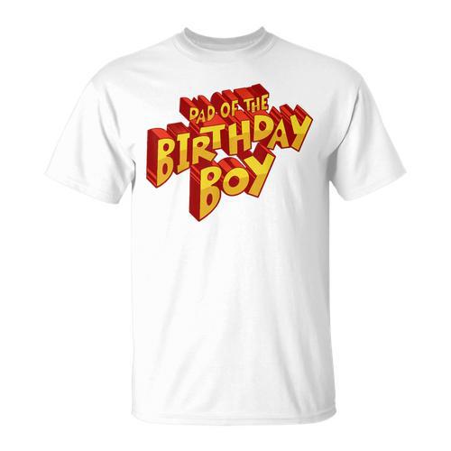 Dad Of The Birthday Boy Fun Comic Book Graphic T-Shirt - Bookorys AU