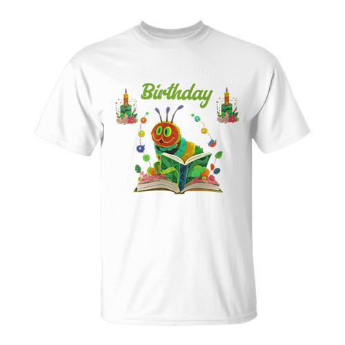 Dad Of Caterpillar Birthday Reading Books Lovers T-Shirt - Bookorys CA