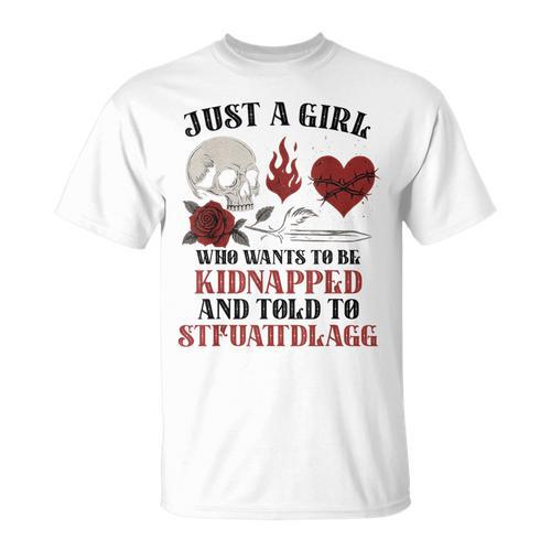 Dark Romance Merch Women STFUATTDLAGG Spicy Book Lover T-Shirt - Bookorys DE