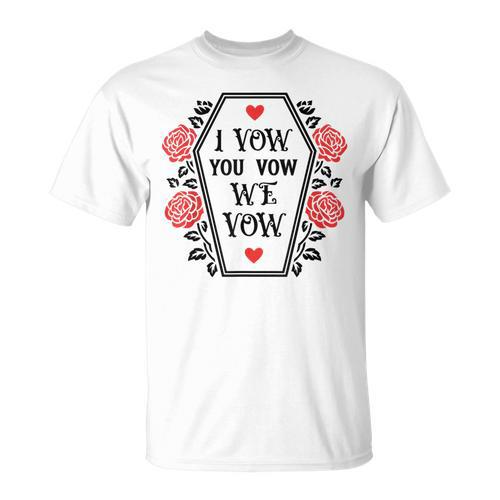 Dark Romance I Vow You Vow We Vow Merch Smutty Book Lovers T-Shirt - Bookorys DE