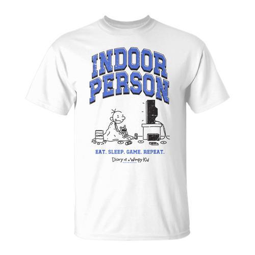 DOAWK Indoor Person Eat Sleep Game Repeat Book Series T-Shirt - Bookorys