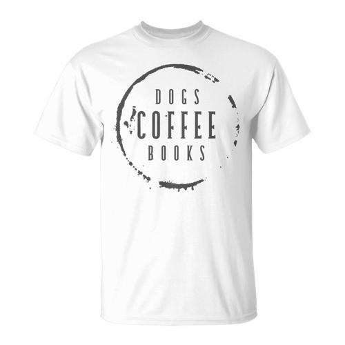 Dogs Coffee Books Reading Book Addict Easily Distracted Dogs Premium T-Shirt - Bookorys