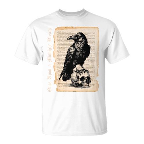 Edgar Allan Poe Raven Gothic Book Lover T-Shirt - Bookorys