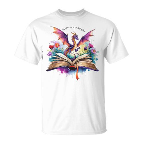 In My Fantasy Era Magic Dragon Book T-Shirt - Bookorys AU