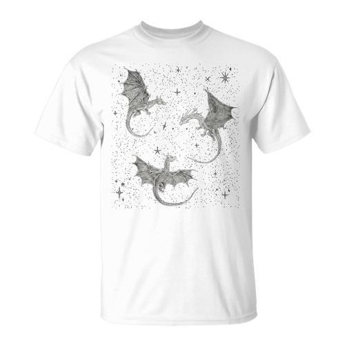Flying Dragon Fantasy Reader For Bookworm Book Lovers T-Shirt - Bookorys UK