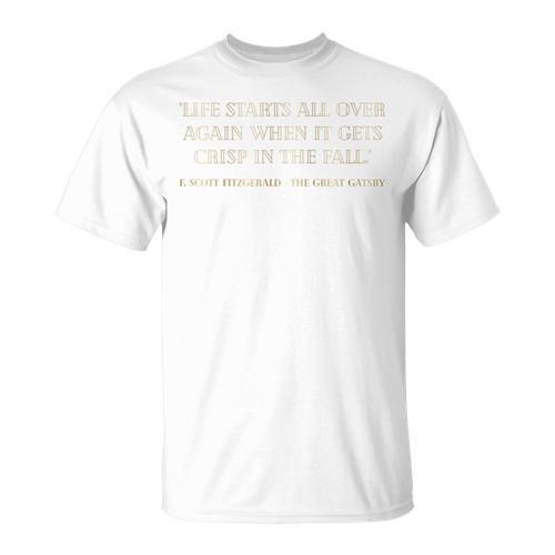 Gatsby Quote Book Love Fan Librarian 1920's Great Gatsby Premium Tri-Blend T-Shirt - Bookorys AU