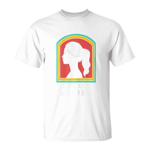 Girl Loves Books Reading Literature Read Book Lover Bookworm T-Shirt - Bookorys