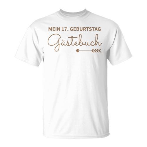 Girls 17th Birthday 17 Years Party Guest Book T-Shirt - Bookorys