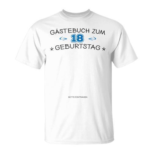 Guest Book 18th Birthday Guest List For 2001 T-Shirt T-Shirt - Bookorys DE