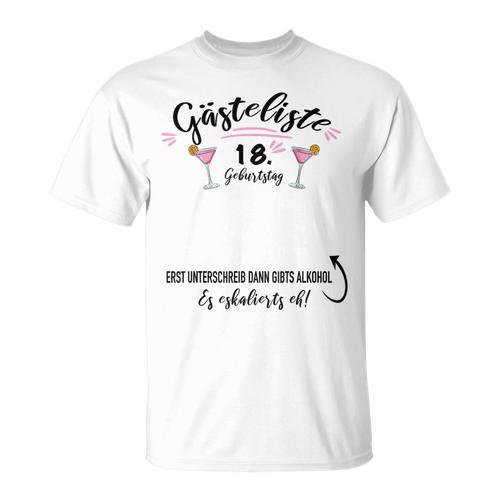 Guest Book 18th Birthday Party Girl Finally Adult T-Shirt - Bookorys