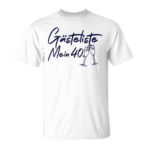 Guest Book 40th Birthday Guest List 40th Birthday Decoration T-Shirt - Bookorys AU