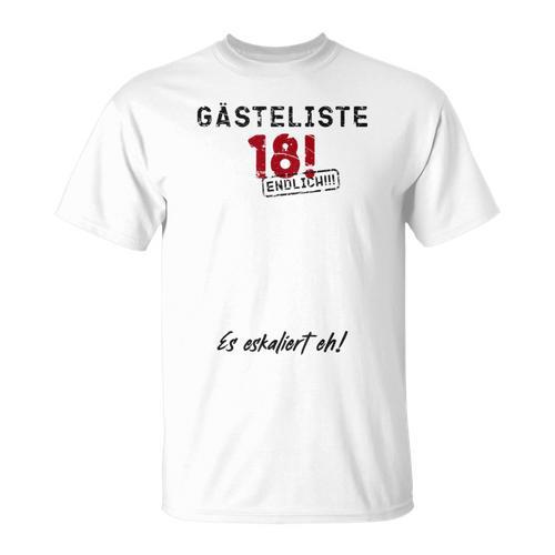 Guest List Finally 18 Guest Book 18th Birthday Boy Girl T-Shirt - Bookorys