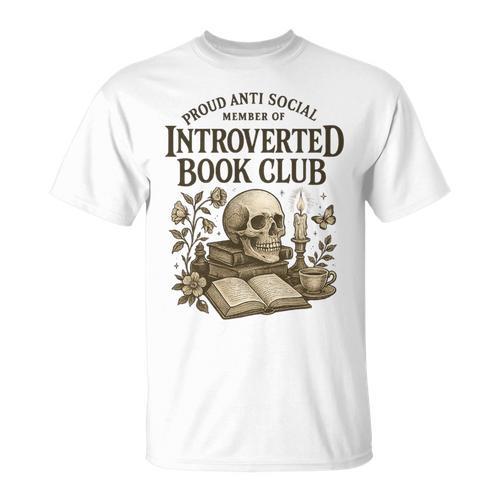 Introverted Book Club Member Anti Social Reader Premium Tri-Blend T-Shirt - Bookorys CA