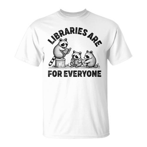 Libraries Are For Everyone Read Banned Book Librarian Reader T-Shirt - Bookorys AU