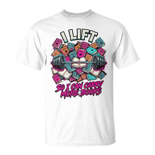I Lift So I Can Carry More Books Reader Weightlifting Premium Tri-Blend T-Shirt - Bookorys AU
